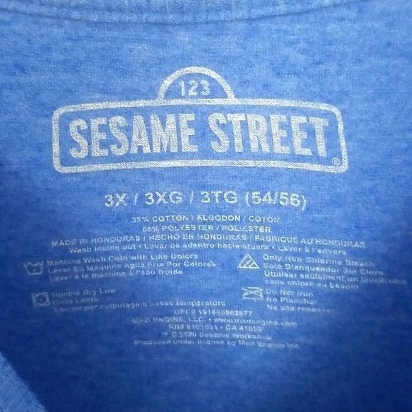 123 SESAME STREET TEE SIZE 3X 0017 - Picture 3 of 3